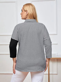 Womens plus size woven lapel shirt belongs to the category of womens clothing Good Vibrations