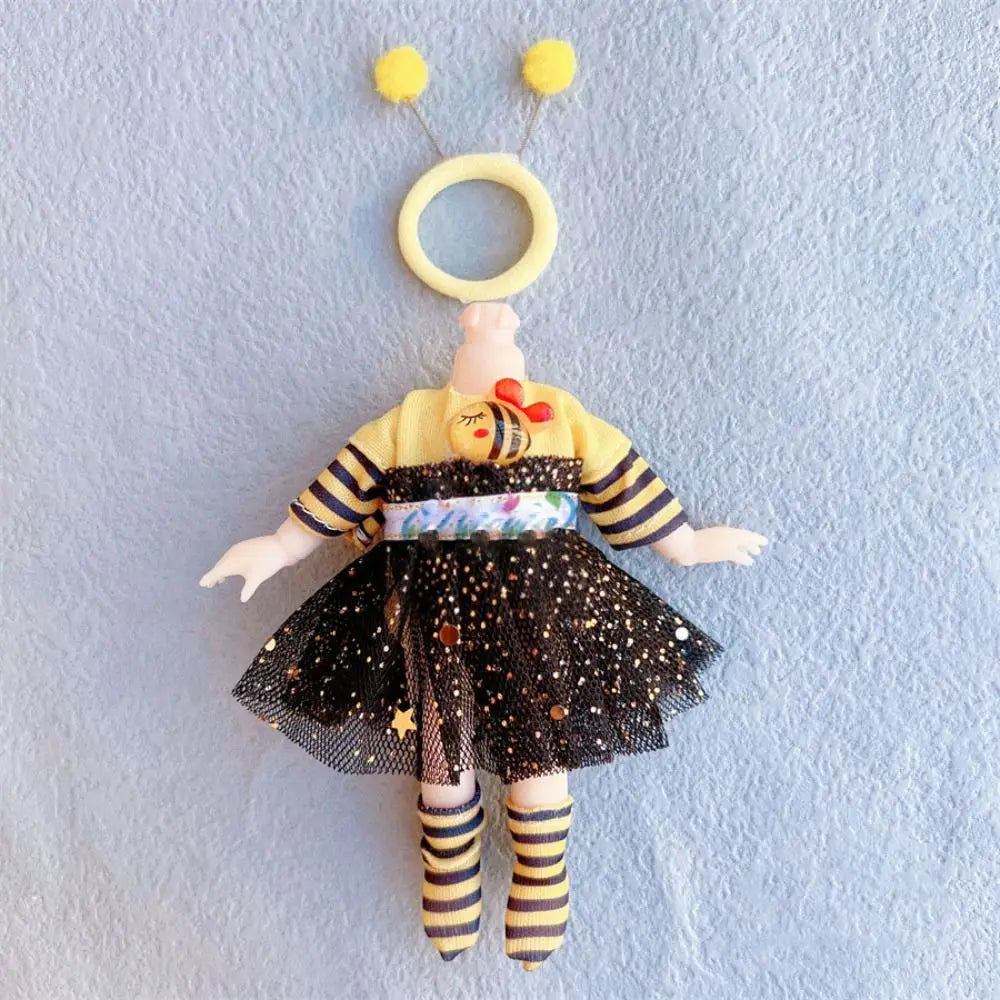 10 Styles Doll Clothes Dresses with Cartoon Hat Cute Fashion Skirts Plush Animals Mini Animal Doll Outfit Good Vibrations