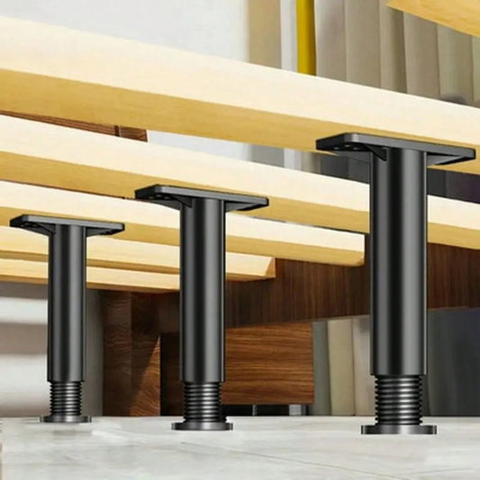1pc Adjustable Bed Frame Support Legs - Heavy Duty Steel Furniture Feet for King Bed, Sofa, Table - Extra Durable and Sturdy Good Vibrations