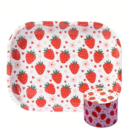 Two Pieces in One Rolling Tray and Grinder Kit Tobacco Accessories Good Vibrations Adult Super Store