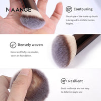 MAANGE 1PCS Makeup Brushes Angled Foundation Buffing Brush Concealer Brush Cosmetic Makeup Tools Soft Hair Oblique Makeup Brush Good Vibrations