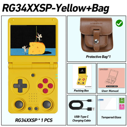 Anbernic RG34XXSP 3.4-Inch IPS Linux 64-bit Game Console H700 quad-core LPDDR4 2GB Retro Game Player HD-Connect To TV RG 34XXSP Good Vibrations