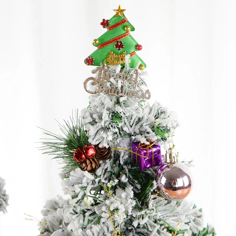 45/60cm Artificial PVC Christmas Cedar Tree Fir Pine Tree for Home New Year Christmas Trees Christmas Decor Noel Navidad Gift Good Vibrations
