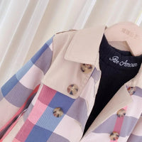 Girls Coat Jacket Cotton Outwear Windbreak 2023 Sweet Spring Autumn Outdoor Teenagers Children's Clothing Good Vibrations