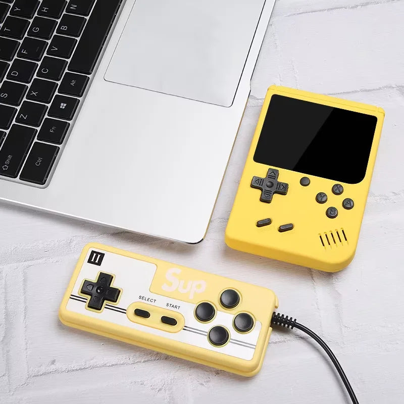 Retro Handheld Games Console Built-in 500 Video Games Portable Gaming Player with 3.0 Inch IPS Screen and Rechargeable Battery Good Vibrations