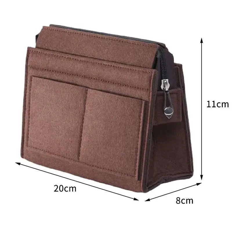 Purse Organizer Insert, Multi-Pocket Felt Bag Organizer For Handbag Tote Bag Purse Organizer Good Vibrations