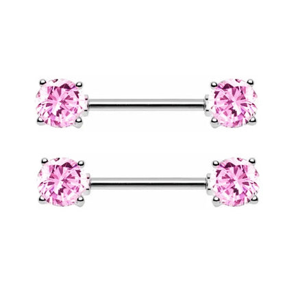 Pink Heart Nipple Piercing Barbell Set Shiny Crystal Nipple Rings Bulk For Women Flower Nippel Jewelry Pack Piercing Teton Lots Good Vibrations Adult Super Store