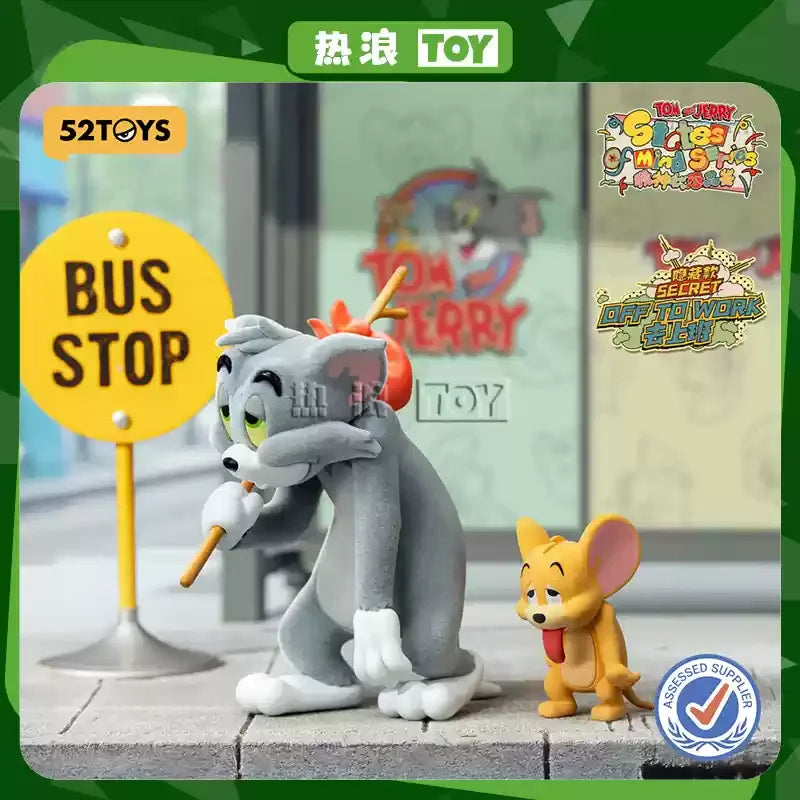 52toys New Product Tom And Jerry Mental State Tasting Blind Box Office Desktop Decoration Model Birthday Gift Children'S Gift Good Vibrations