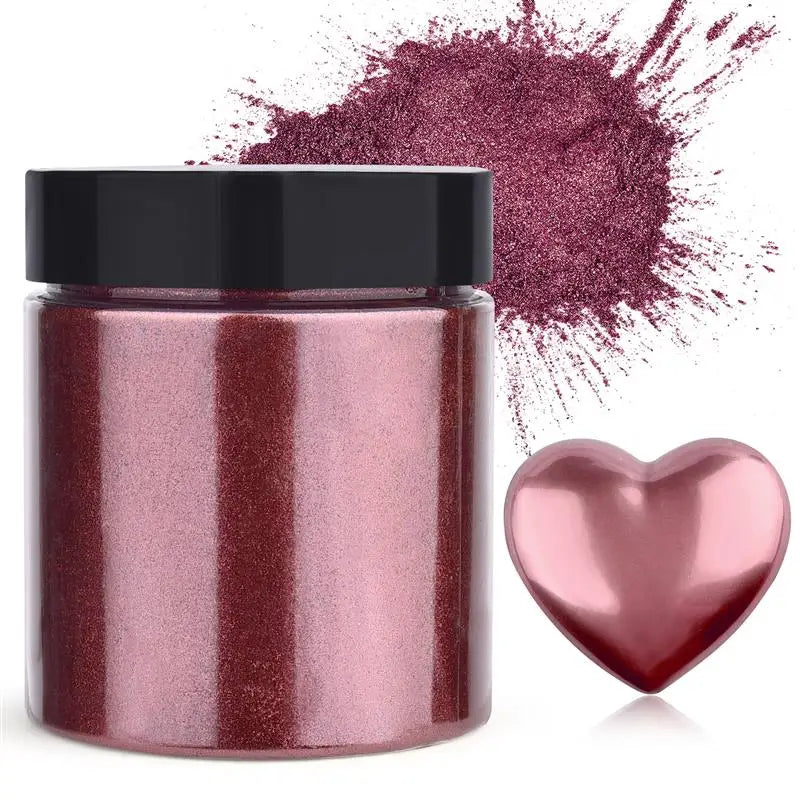 50g Shimmer Metallic Gold Silver Color Pigment Pearlescent Colorant Pearl Pigment Dye UV Resin Epoxy Colour Jewelry Making Good Vibrations