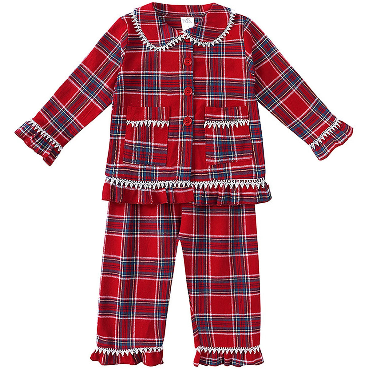 Christmas Pyjamas Kids Boys Girls Velvet Pajamas Infant Xmas Pjs Toddler New Year Party Gift Pijamas Green Red Nightwear Good Vibrations