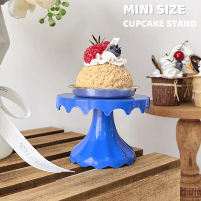 1Pc 4.7Inch Plastic Dessert Table Display Set, Cake Stands, Cupcake Holder, Serving Trays, Versatile Design for Birthday Parties Good Vibrations