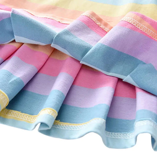 New Girl Dress Children Dresses Kids Clothes Fashion toddler Baby Clothing Spring Summer Gilrs Dress Good Vibrations