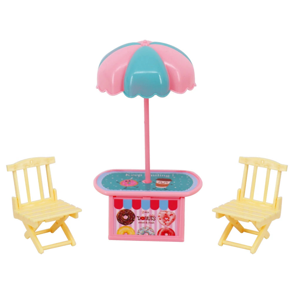 Doll House Furniture Bed Table Chair For 11.8inch 30cm Doll Plastics Cleaning Tools Accessories Mini Furniture Model Gifts Toys Good Vibrations