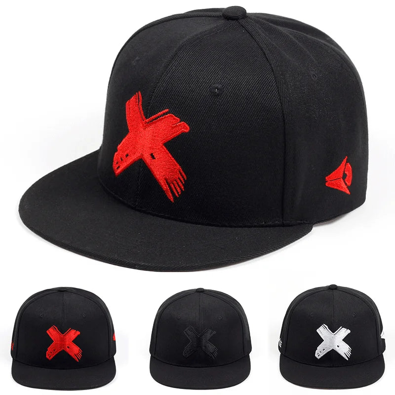 Unisex Simple Letter X Embroidery Hip-hop Hats Spring Autumn Outdoor Adjustable Casual Baseball Caps Sunscreen Hat Good Vibrations