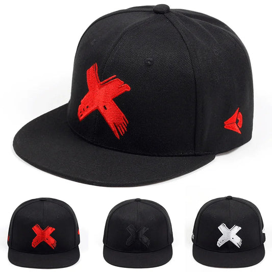 Unisex Simple Letter X Embroidery Hip-hop Hats Spring Autumn Outdoor Adjustable Casual Baseball Caps Sunscreen Hat Good Vibrations