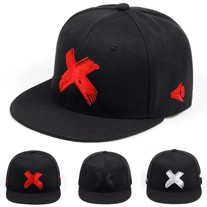 Unisex Simple Letter X Embroidery Hip-hop Hats Spring Autumn Outdoor Adjustable Casual Baseball Caps Sunscreen Hat Good Vibrations