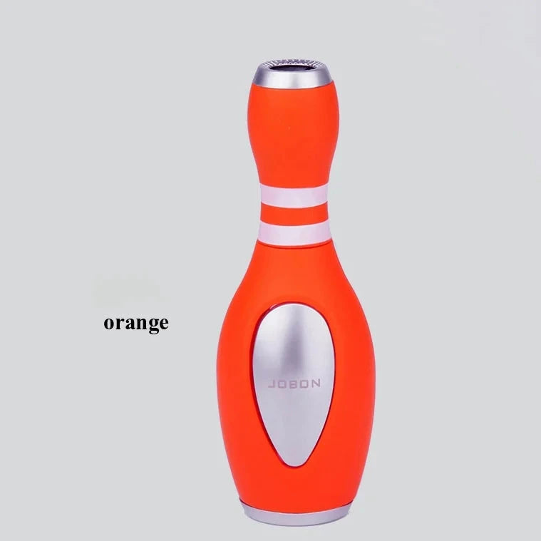 Jobon Bowling Ball Shaped Butane Gas Lighter Metal Outdoor Windproof Blue Flame Jet Turbine Torch Lighter Ornaments Gift Good Vibrations Adult Super Store