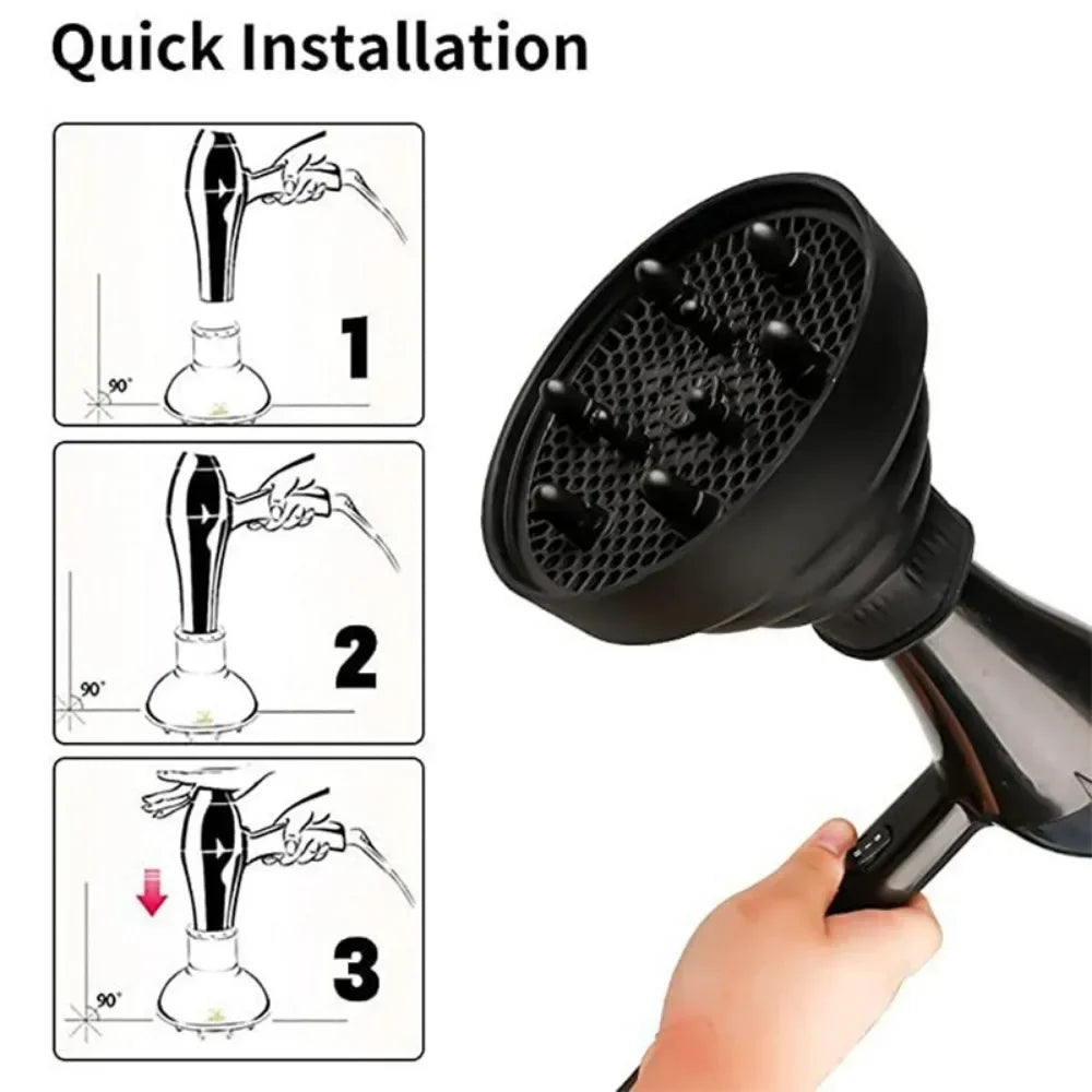 Silicone Hair Styling Tool Accessories Suitable Universal Hair Curl Diffuser Cover Diffuser Disk Hairdryer Curly Drying Blower Good Vibrations