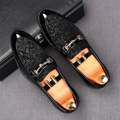 Mens Shoes Designer Handmade Wedding Leather British Dress Shoes Luxury Formal Business Driving Casual Shoes for Men New Loafers Good Vibrations