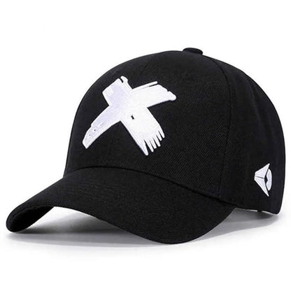 2025 Fashion and Simple New Flat brimmed Hat X Embroidered HipHop Skateboarding Hat Outdoor Leisure Sunshade Baseball Hat Unisex Good Vibrations