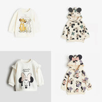 DisDisney Children's Autumn Cartoon Printed Hoodie Fashion Versatile and Simple Top Good Vibrations