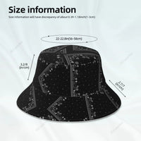 Double-sided Reflective New Fashion Bucket Hats Outdoor Sun Cap Good Vibrations