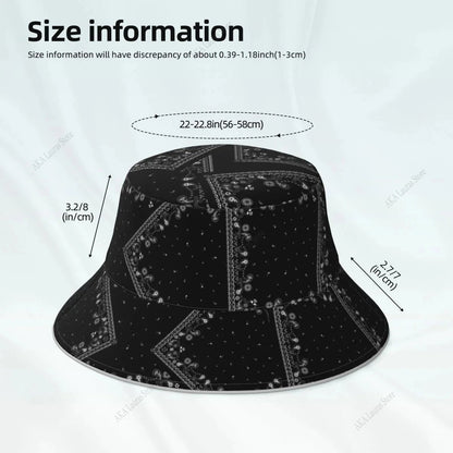 Double-sided Reflective New Fashion Bucket Hats Fisherman Caps for Women Tartan Design Summer Men Outdoor Sun Cap Good Vibrations