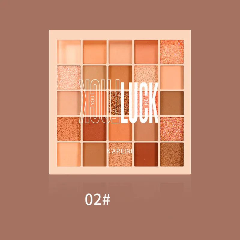 Cool Low Saturation Pure Wind 25 Color Eyeshadow Plate 2024 New Pearl Matte Color Ins Affordable Makeup Good Vibrations