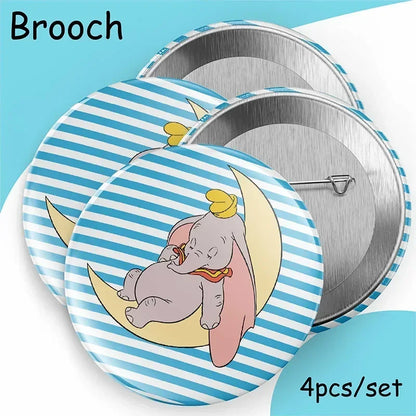 Dumbo Cute Birthday Party Decorations Tableware Kids  Cups Plates Tablewares Set Baby Shower Party Supplies for Children's Day Good Vibrations
