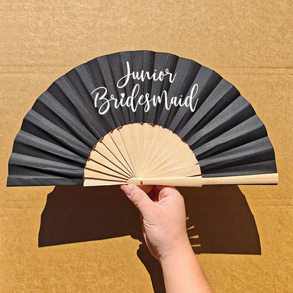 2025 Bride Bridesmaid Mothe Rof The Bride Hand Fan Bachelorette Hen Party Supplies Bridal Shower Wedding Decor Proposal Gift Good Vibrations