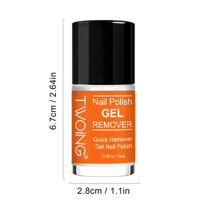Gel Nail Polish Remover, Quick & Easy Polish Remover In 2-3 Minutes, No Need Soaking Or Wrapping - 0.51oz Good Vibrations
