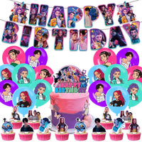 Kpop Demon Hunter Birthday Party Backdrop K Pop Demon Hunter Birthday Decoration Baby Shower Halloween Christmas Decorations Good Vibrations