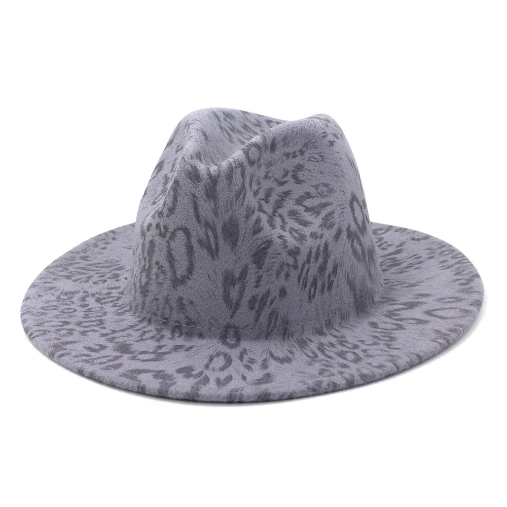 fedora hats for men and women couples jazz hats autumn and winter multicolor fashion wild warm flat brimmed hat Good Vibrations