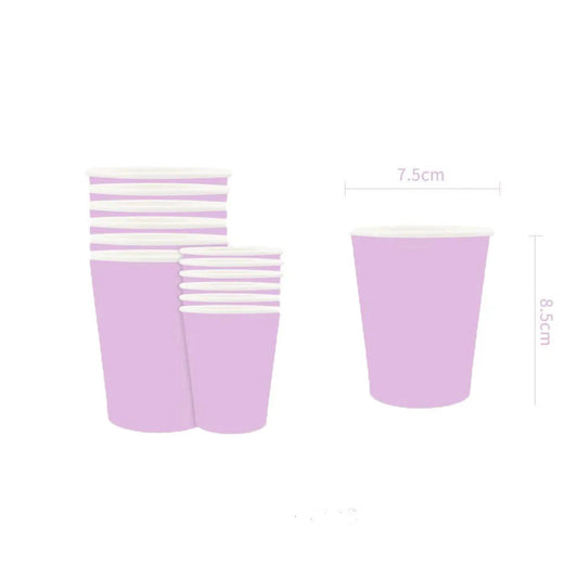 New purple party disposable tableware, baby shower, wedding party decoration, children's adult birthday party event celebration Good Vibrations