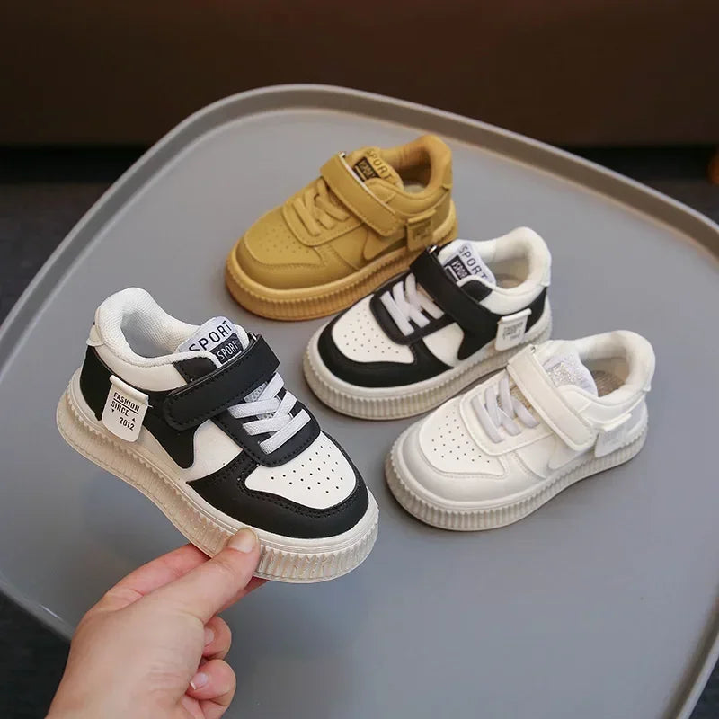 Spring Autumn Children Shoes Small White Shoes Low-top Board Girls Baby Sneaker New Kids Sport Shoes Boys Student Casual Sneaker Good Vibrations
