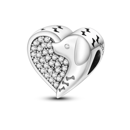 Heart Shape 925 Sterling Silver Family Lover Affection Pendant Charm Beads Fit Original Bangle Bracelet DIY Jewelry For Women Good Vibrations