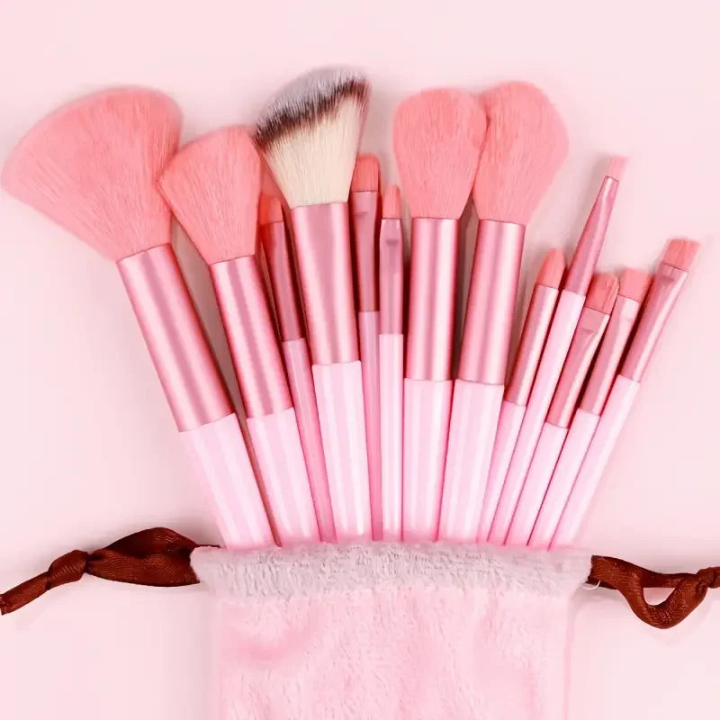 NEW13PCS Makeup Brush Set Eye Shadow Highlighter Concealer Brush Blush Loose Powder Brush Blending Soft Fluffy Women Beauty Tool Good Vibrations