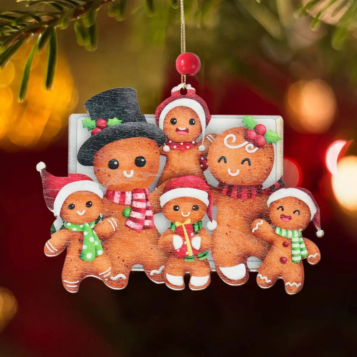 Christmas Wooden Gingerbread Man Xmas Tree Hanging Ornaments Christmas Decor For Home 2024 Cristmas Xmas Gifts Navidad New Year Good Vibrations