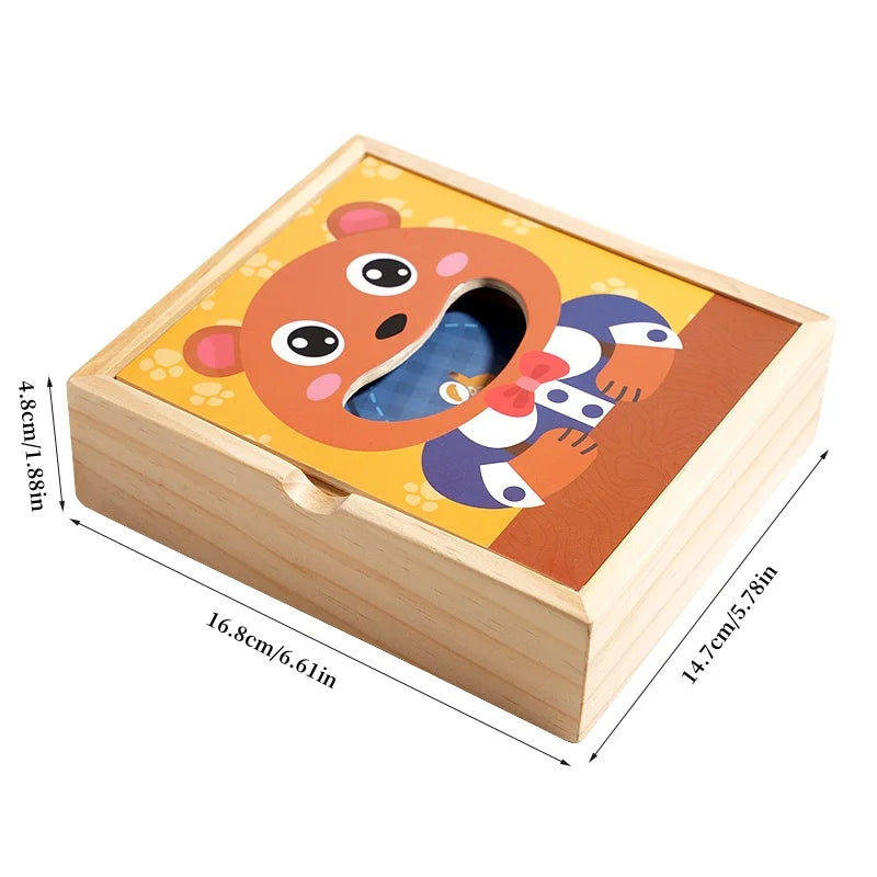 Parent child simulation teddy bear feeding game, early childhood education, baby's fine action, spoon training toy Good Vibrations
