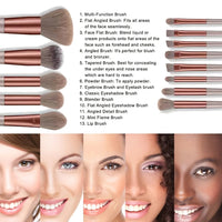 Makeup Brushes 8-29Pcs Makeup Kit Professional Women Cosmetic Soft Powder Brush Eyeshadow Foundation Full Set Travel Beauty Tool Good Vibrations