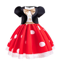 Little Girl Mickey Dress Toddler Kids Minnie Cosplay Outfits Red Dot Princess Mouse Costume Halloween Baby Clothes Good Vibrations