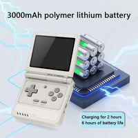 New Games V90s Retro Flip Handheld Game Player 3.5 inch Foldable Open-sourse Handheld Console Pocket Mini Video  Game Player Good Vibrations