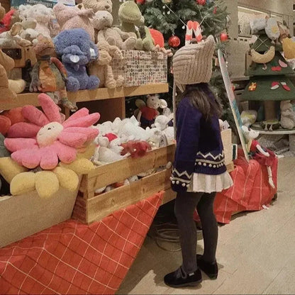 Knitted Sweater MF Brand 2025 New Winter Kids Sweaters for Girls Cute Knit Cardigan Baby Sets Children Cotton Outwear Clothing Good Vibrations