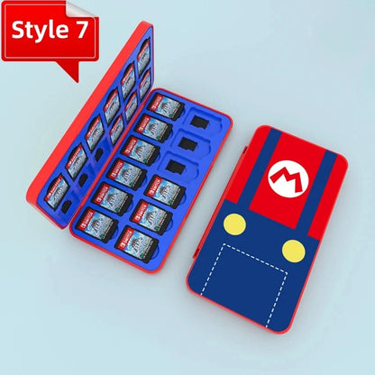 Protective Game Card Case Switch 24 Slots Storage Box Game Cartridge Case For Switch OLED Lite Dustproof Fall Prevention Good Vibrations