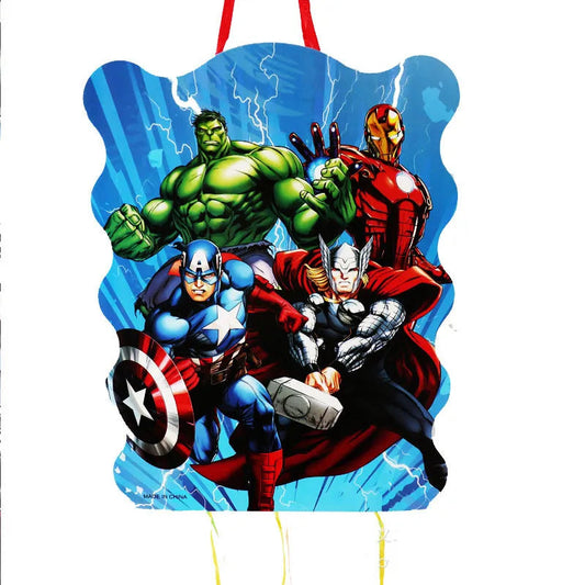 1pcs Superhero Pinatas Birthday Party hero Deco Piñata Event Party Decoration Girls Boys Kids Favors DIY Pinata Good Vibrations
