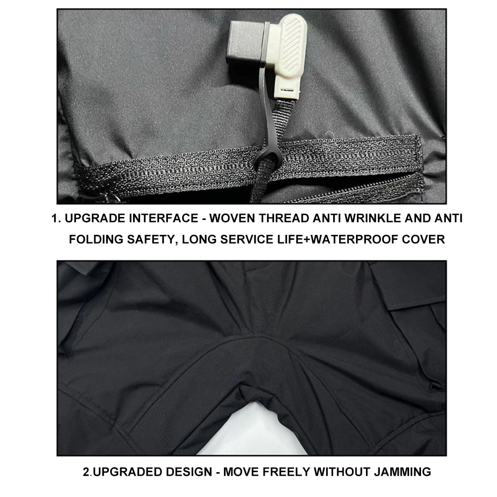 18 Heated Pants Men Women USB Electric Heating Trousers Thickened Warming Heating Leggings Camping Thermal Heated Clothes Good Vibrations