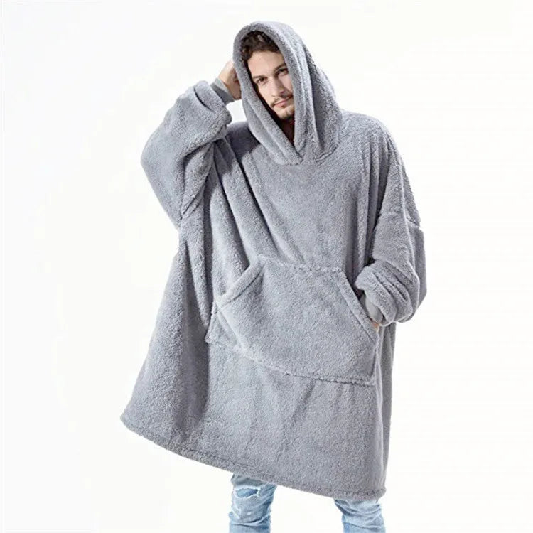 10 Colors Fleece Unisex Loose Hooded Coats Autumn Winter Add Velvet Lover Men And Women Pullover Sweatshirt FYY-9008 Good Vibrations
