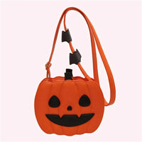 Enchanting Halloween Pumpkin Bag Devilish Style With Ghost Skull Accent Fashion Purse For Women & Girls Good Vibrations