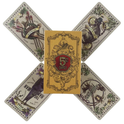 5 Cent Tarot Cards A 82 Deck Oracle English Visions Divination Edition Borad Past Present Future Playing Games Good Vibrations