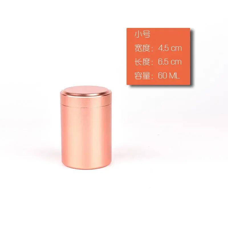 New Airtight Smell Proof Container Quality Stainless Steel Mini Tea Cans Herb Stash Jar Tea Coffee Storage Box Tea Caddies Box Good Vibrations Adult Super Store